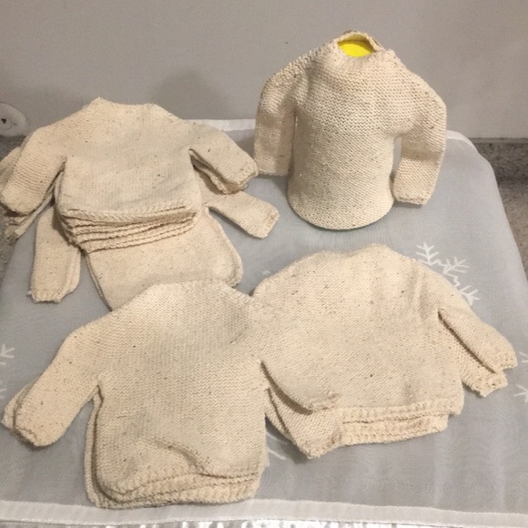 Crafting Doll Sweaters 14pc Party Favors ScareA-Crow Dinner Seats Treat Bags NEW - Picture 2 of 5